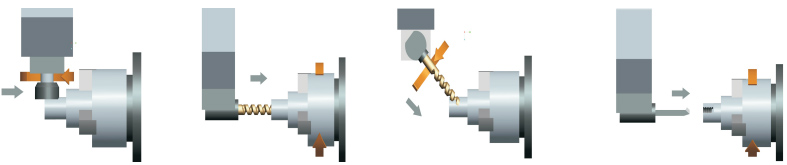 Schematic illustration of milling processing